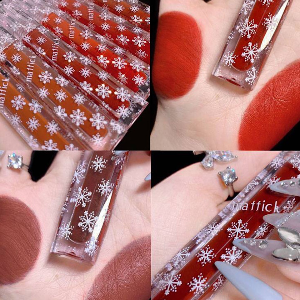 Son Kem Lì Maffick bông tuyết Fluffy Lip Glaze Siêu Xinh Chất Mềm Và Mịn Môi